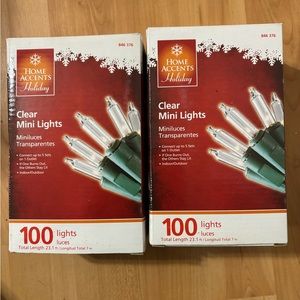Home accent Holiday lights - never used both plugged in and working